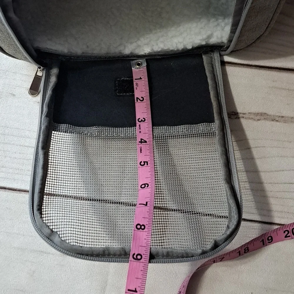 Gray Pet Carrier Travel Bag